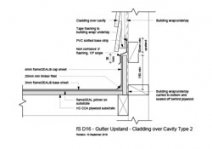 Gutter Upstand 2 - Cladding over Cavity